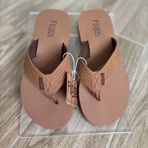 FLOJOS GABE MENS PU UPPER ON EVA FLIP-FLOPS MENS SIZE 7 NEW